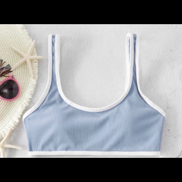 💚3/$20💚 Light Blue Zaful Bikini Top - Picture 2 of 6